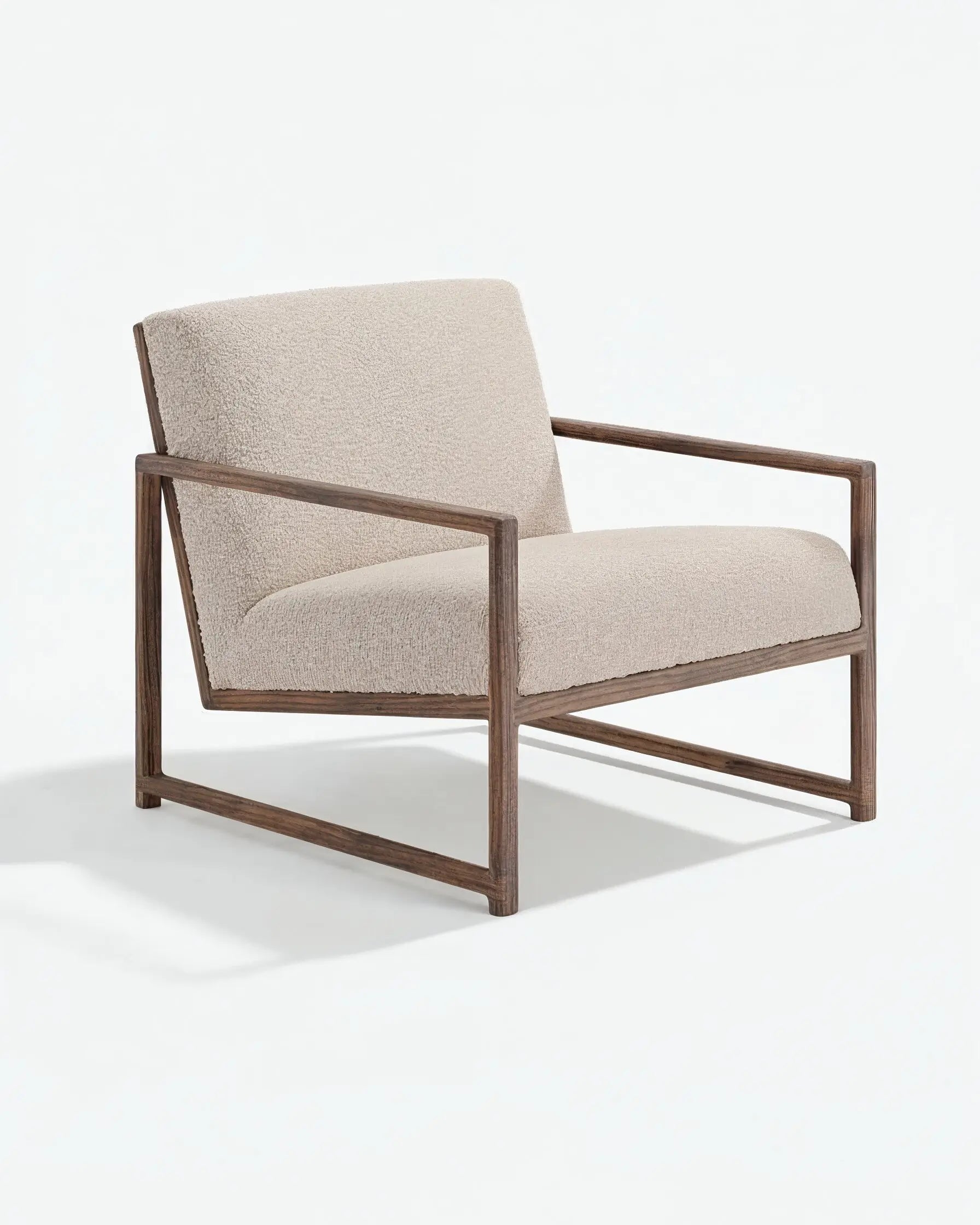 Kent Wood - Mörk ek - Greige bouclé